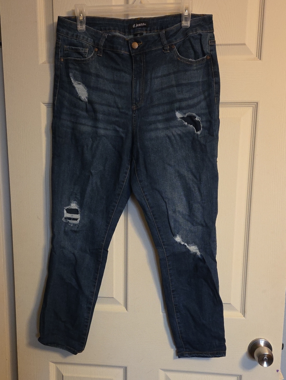 D.jeans Distressed Skinny Jeans Size 12